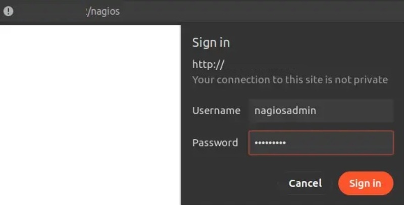 Access the Nagios Web Interface on Rocky Linux and AlmaLinux