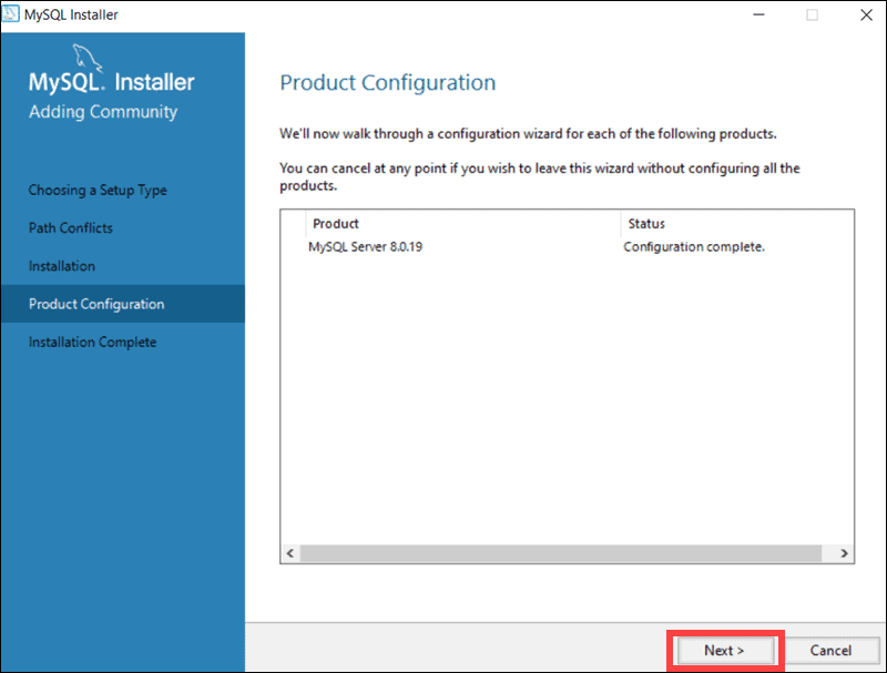 Complete MySQL Installation