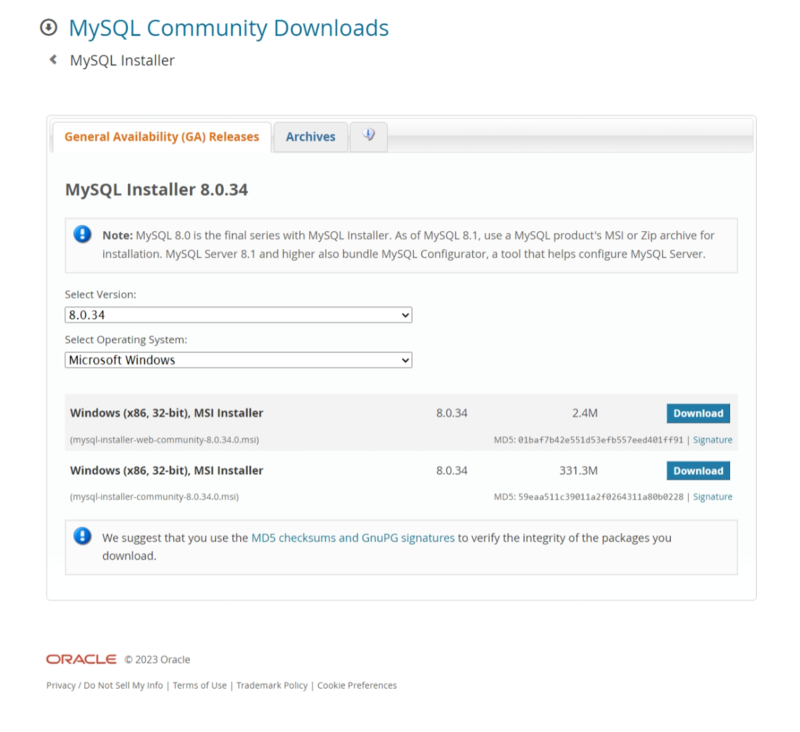 MySQL Installer