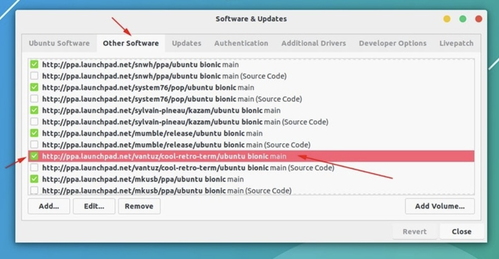 Remove PPA Using Software & Updates In Ubuntu