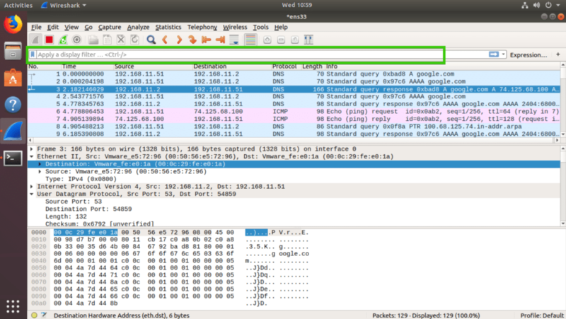 Filtering Packets Using Wireshark