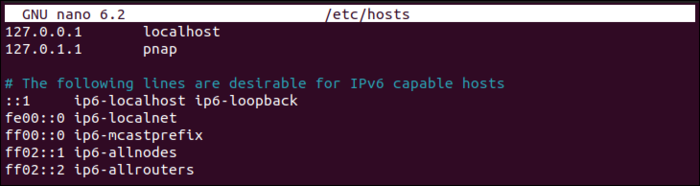 Linux hosts config file