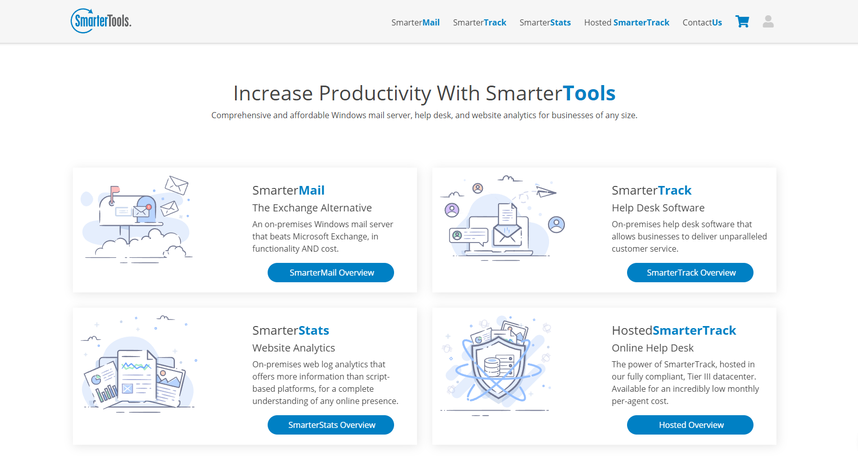 Smartermail home page