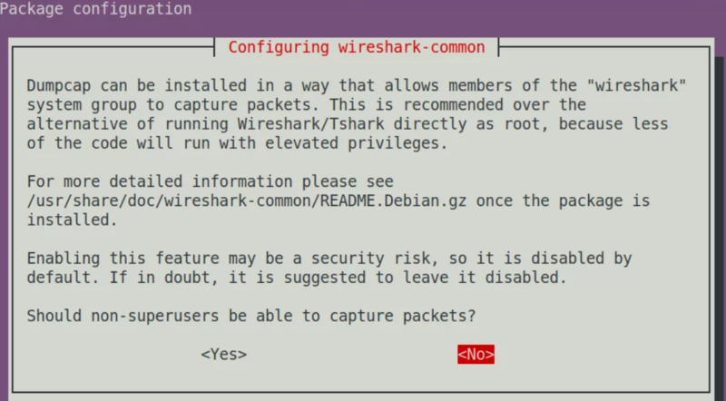 Steps of Installing Wireshark on Ubuntu