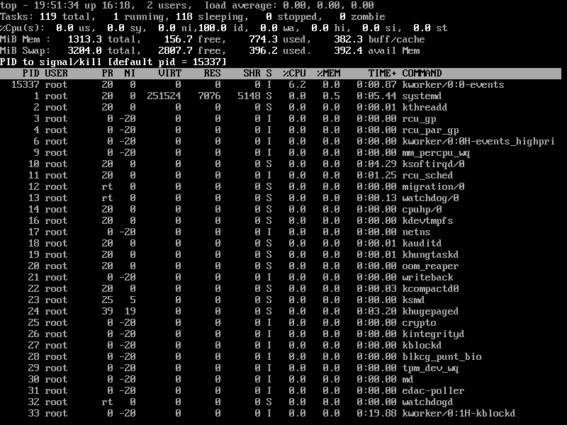 Kill Running Linux Process 