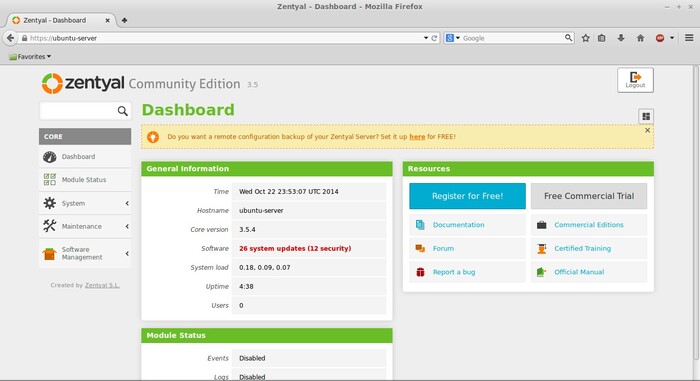 Zentyal Mail Server