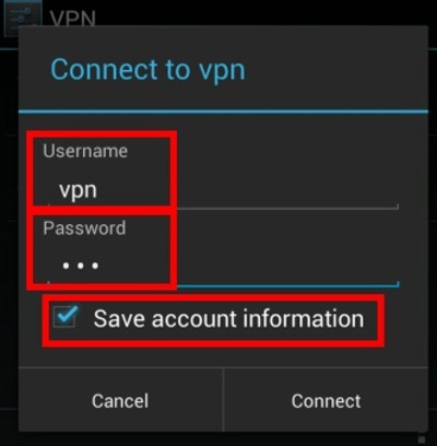 Connect a VPN on Android