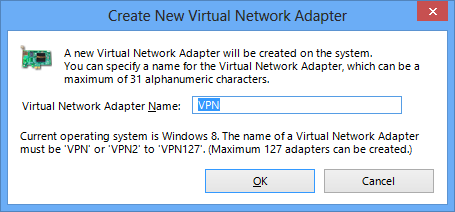Create a Virtual Network Adapter