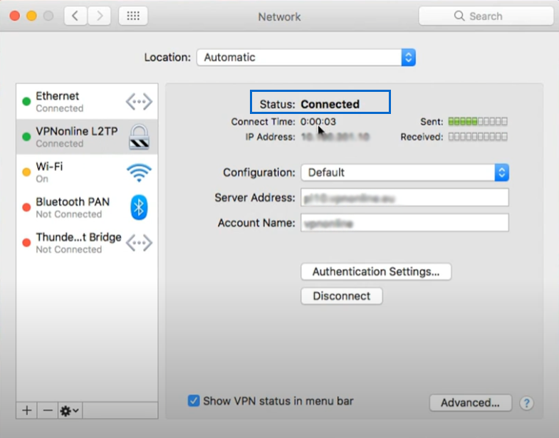 connect to l2tp/ipsec vpn on macOS