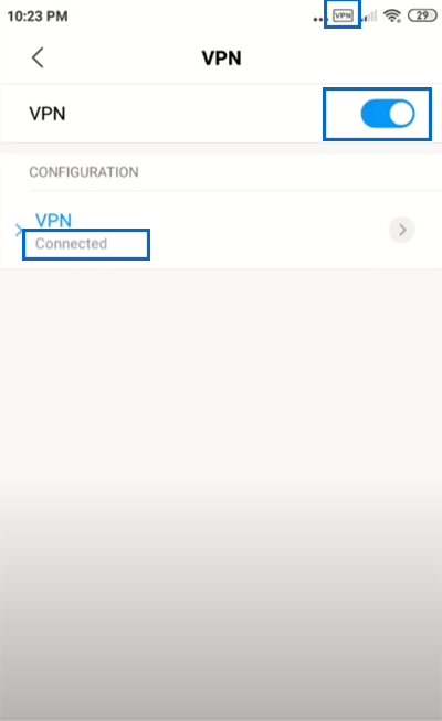 connect to the L2TP/IPsec VPN in iOS