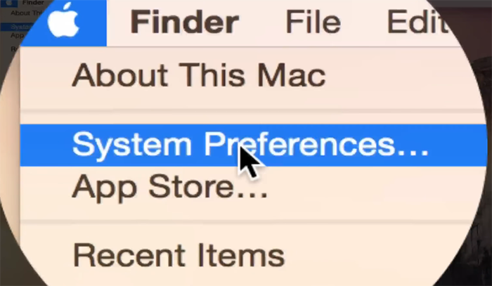setup PPTP VPN connection on macOS via Apple menu > System Preferences