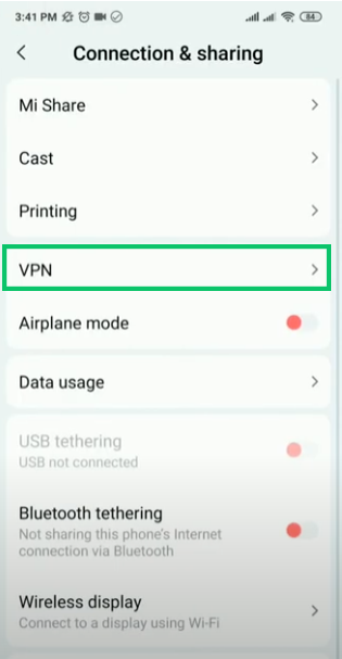 To setup PPTP VPN on Andriod device, look for VPN