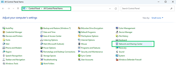 Configure the network adapter to change VPN to PPTP on Windows