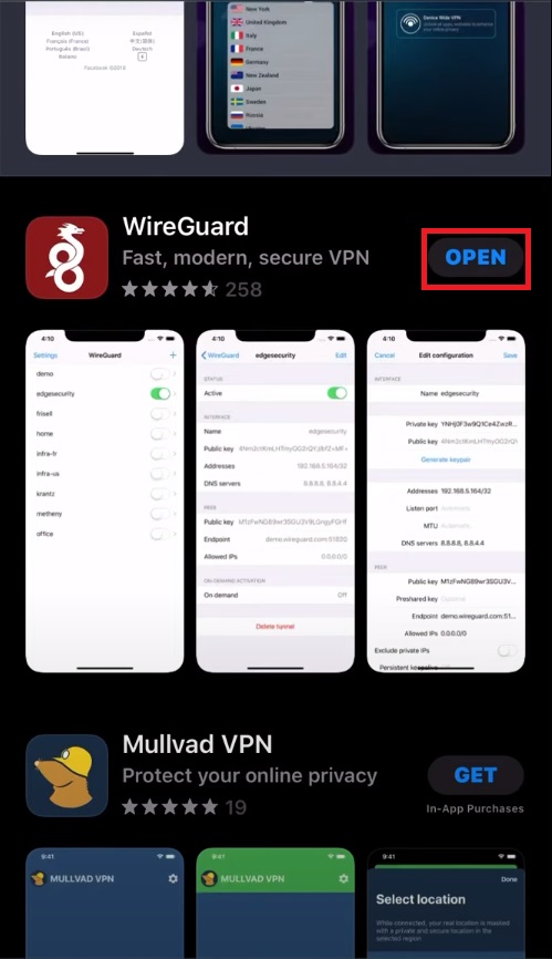 download WireGuard on ios