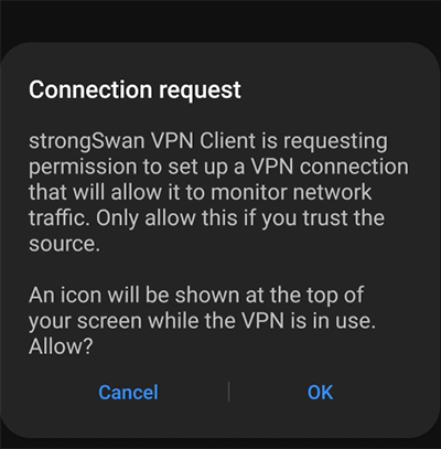 Connect to IKEv2/IPsec VPN on Android
