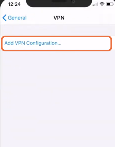 Add VPN Configuration to iOS device