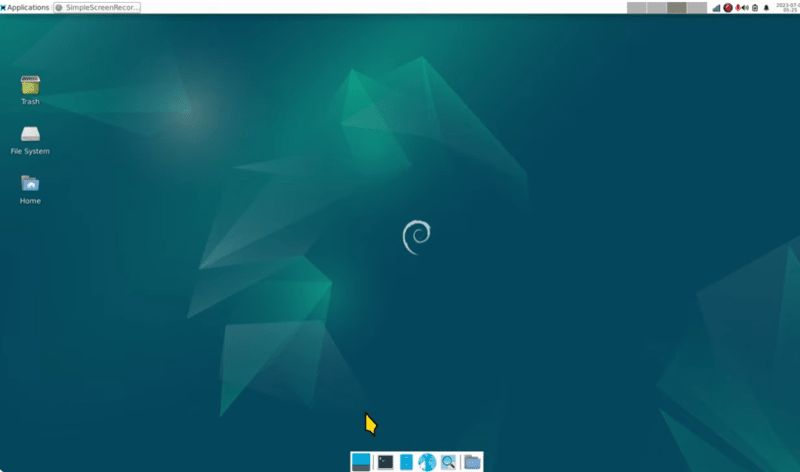 xfce desktop environment in debian