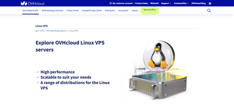 OVHcloud Linux VPS