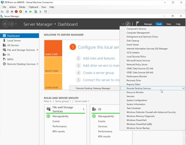 Open Remote Desktop Gateway Manager