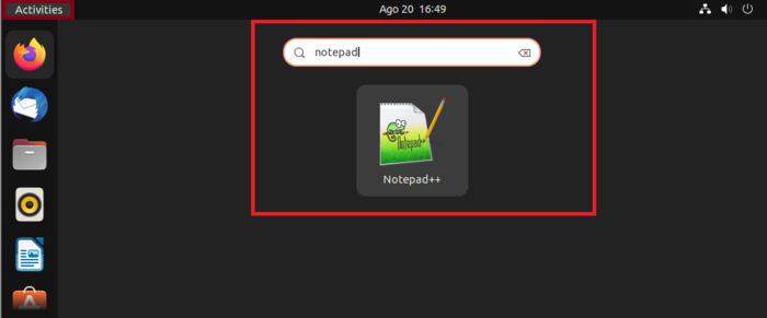 Launch Notepad++ on Linux Ubuntu