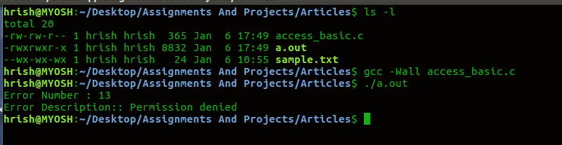 Checking for all permission bits in linux vps