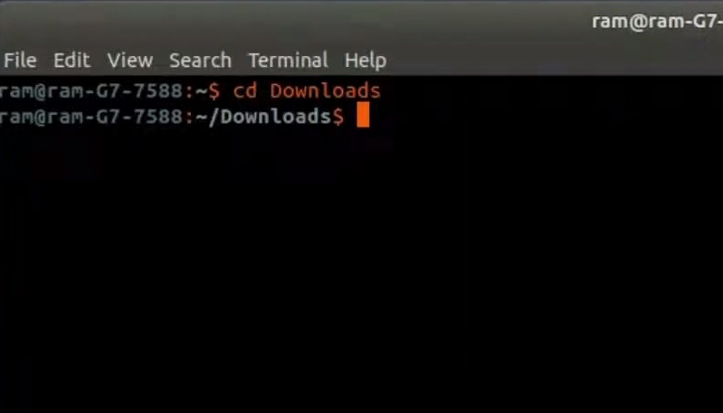 changing the directory in terminal to install discord on linux