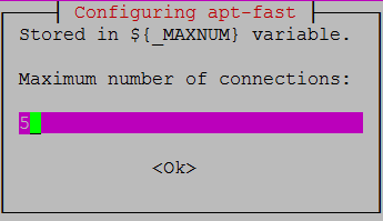 apt-fast configuration