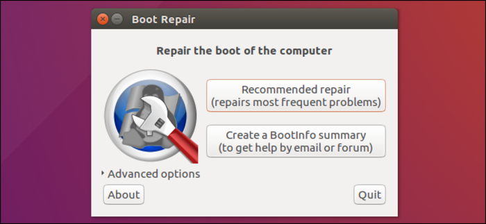 Boot Repair tool