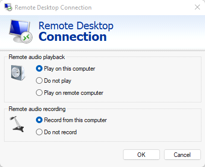 Select Audio Settings