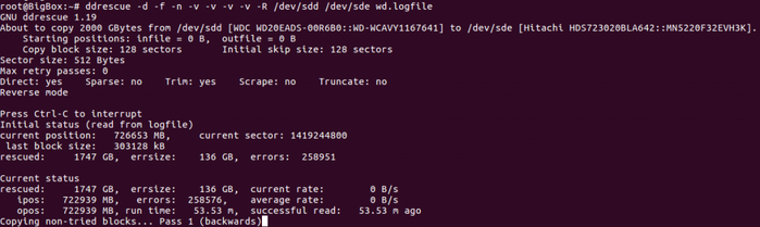 ddrescue: Data Recovery from Failing Drives