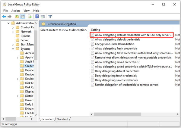 Allow delegating default credentials with NTLM-only server authentication