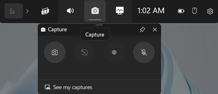 Open the Capture Widget