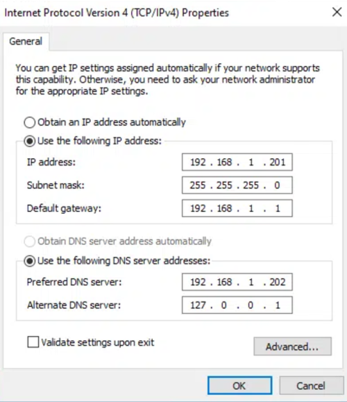 Configure DNS Servers