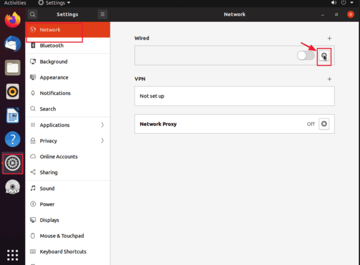 Configure Static IP on Ubuntu via GNOME Settings