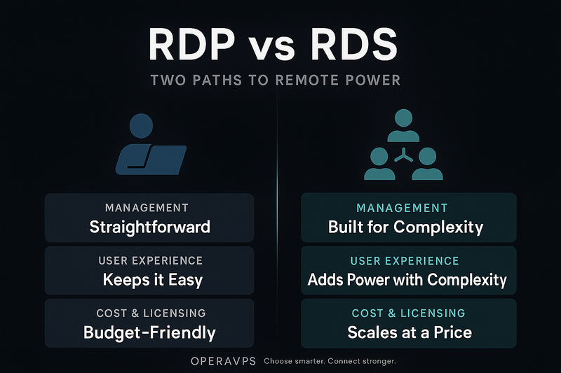 What is the difference between RDP and RDS